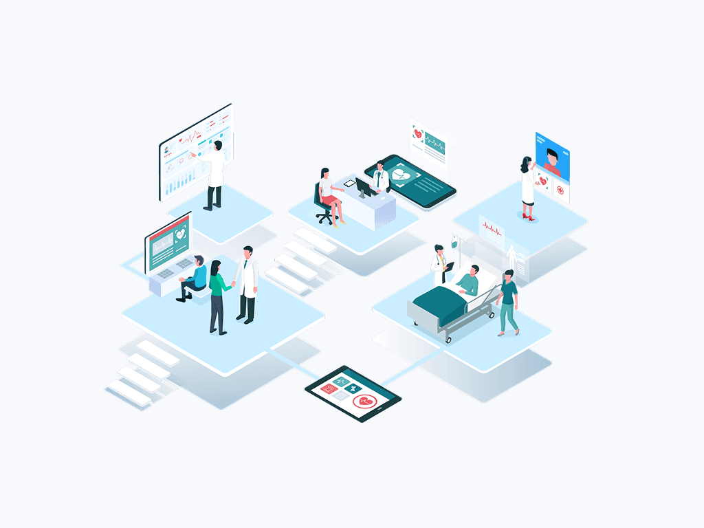 Real-time information system for hospitals interface